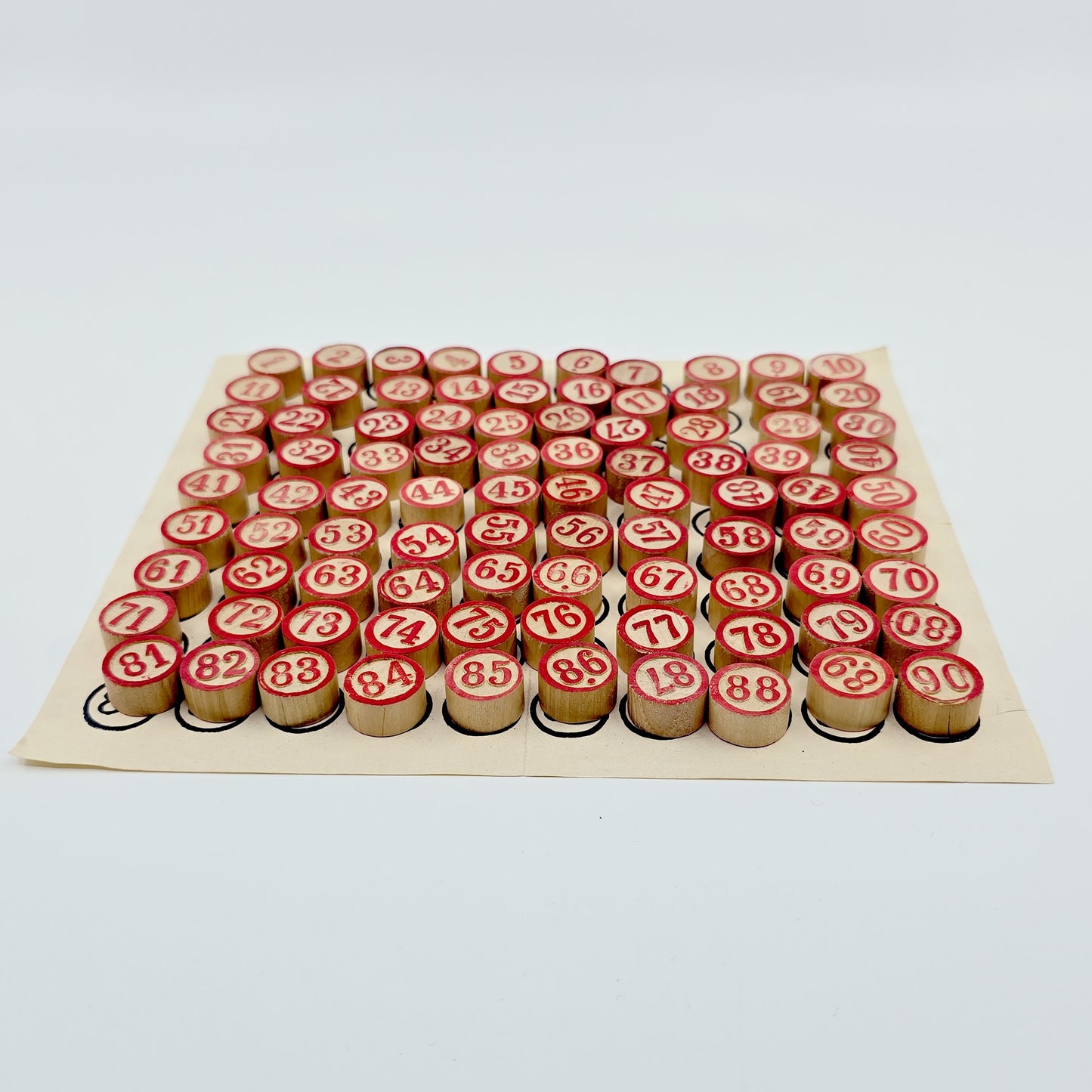 Loto vintage en bois