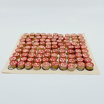 Loto vintage en bois