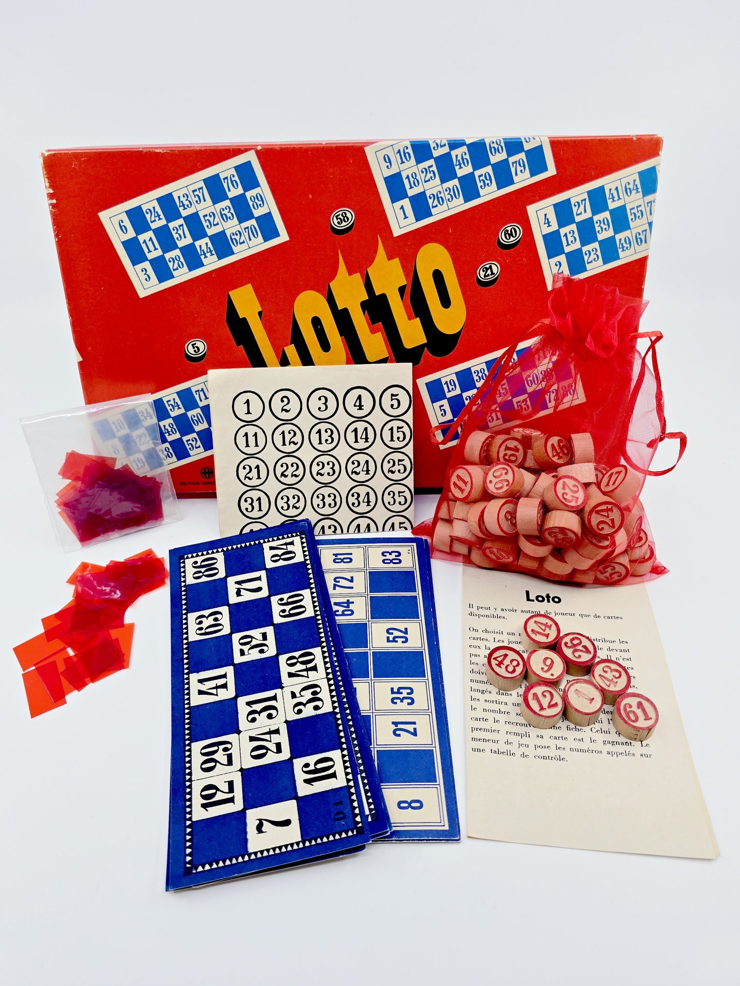Loto vintage en bois