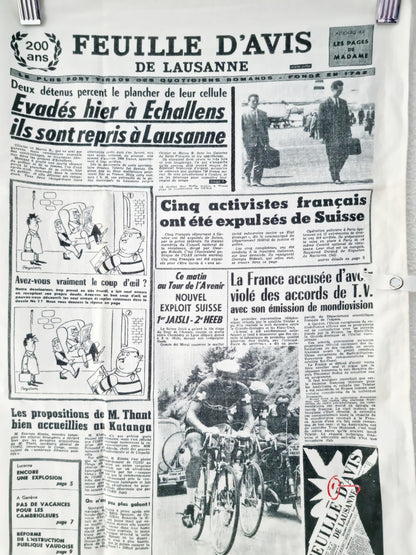 Linge de cuisine - feuille d'avis Lausanne (65 X 45 cm)