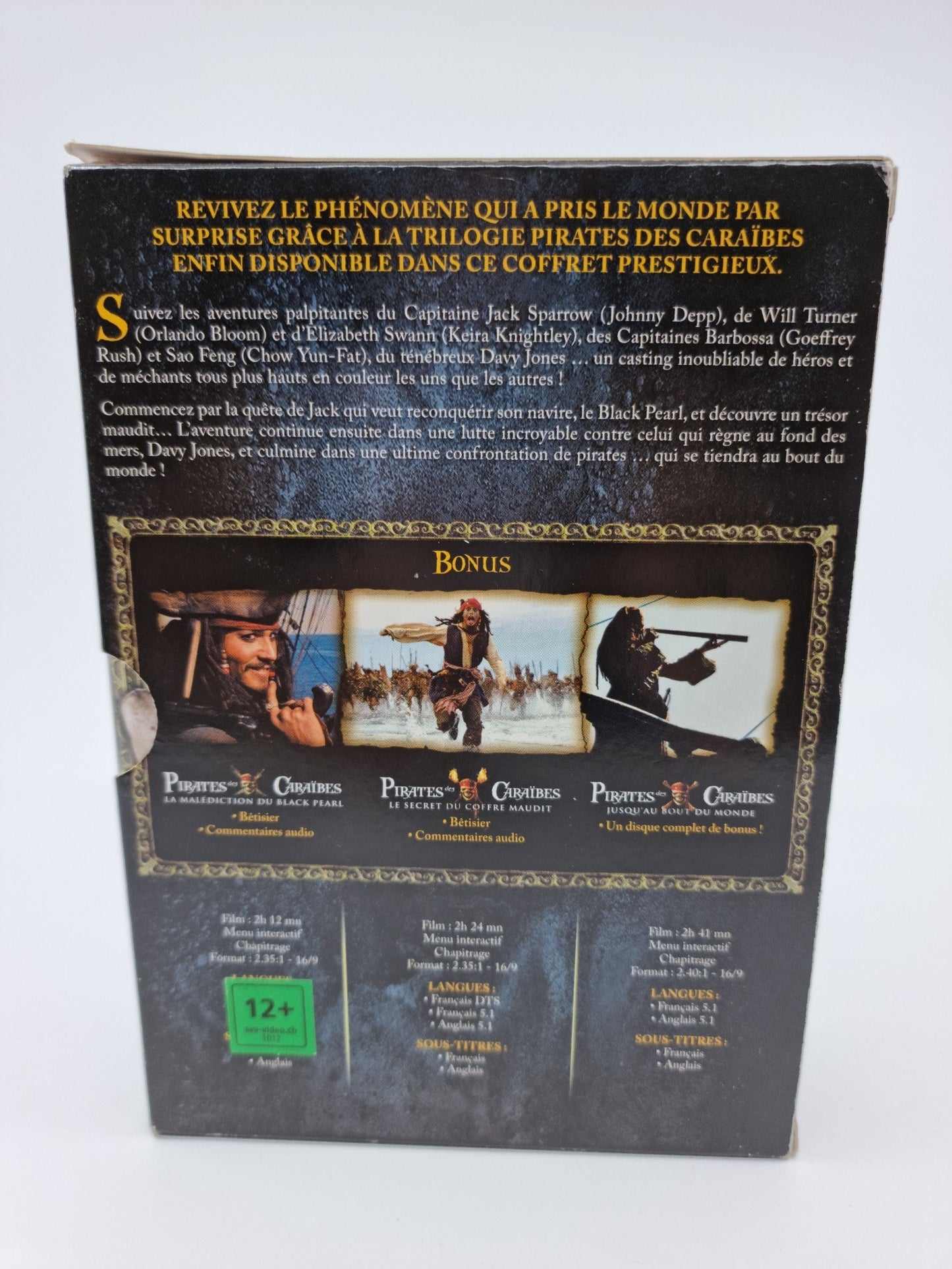 DVD - Trilogie Pirates des Caraïbes – Coffret 4 DVD 1-3 + bonus