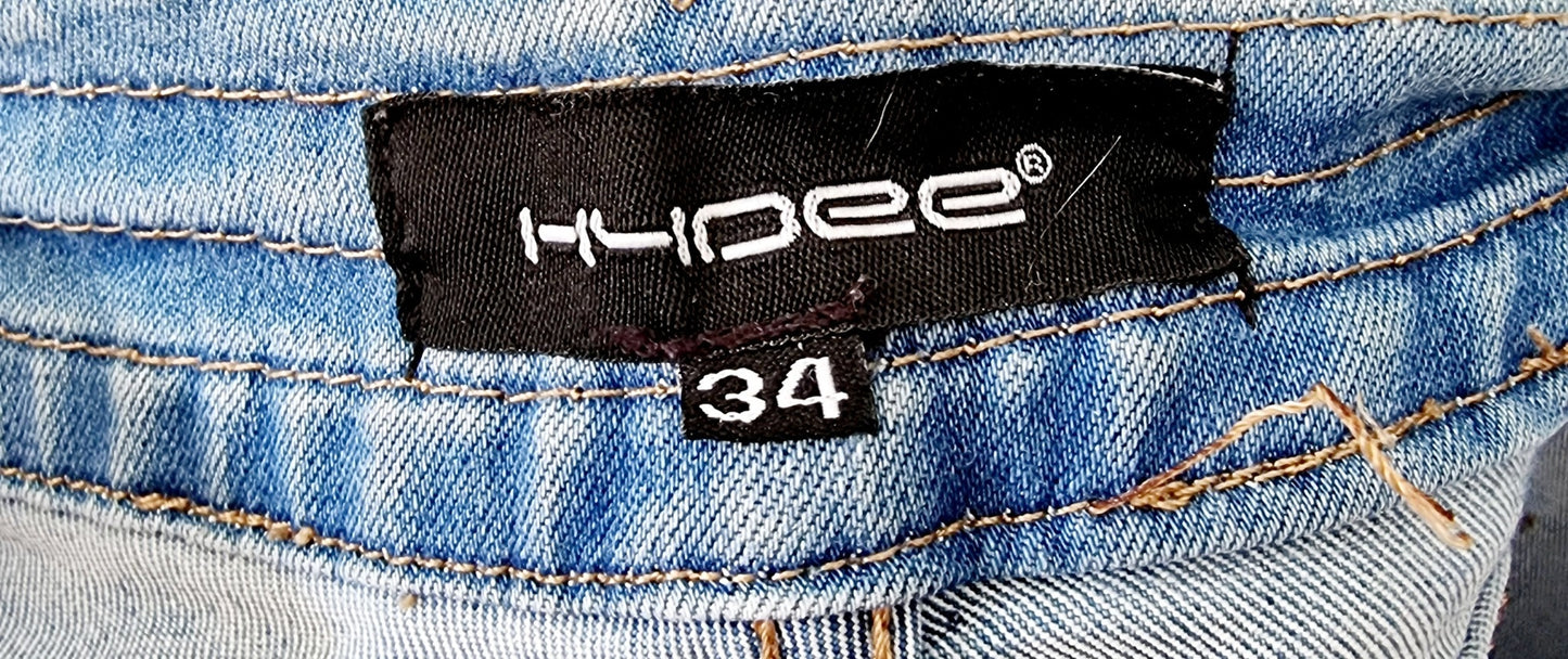 Jeans clair serré sur le bas (SIZE : 34)