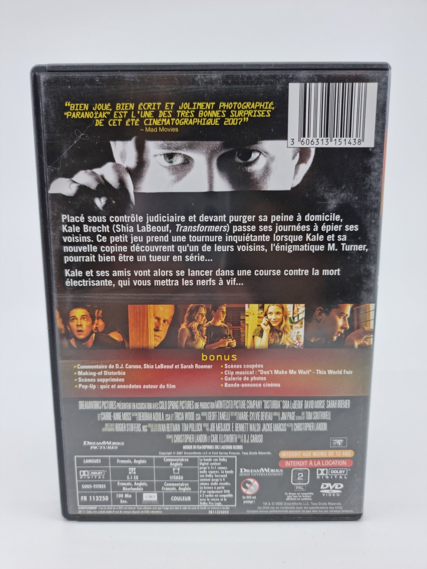 DVD - Paranoïak