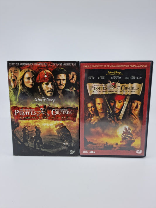 DVD - Pirates des Caraïbes : La Malédiction du Black Pearl & Jusqu'au bout du monde