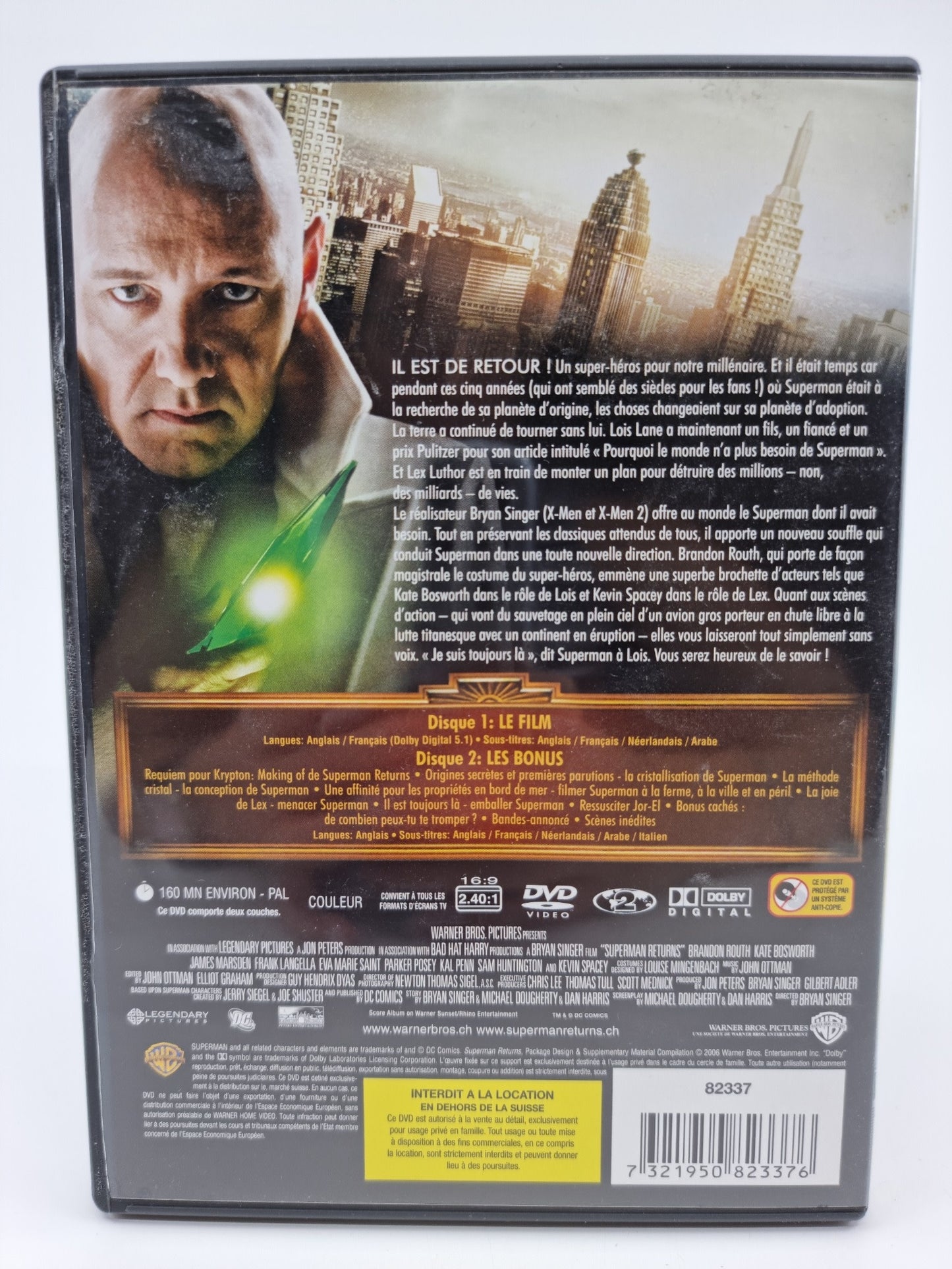 DVD - Superman Returns (2 CD film & Bonus)