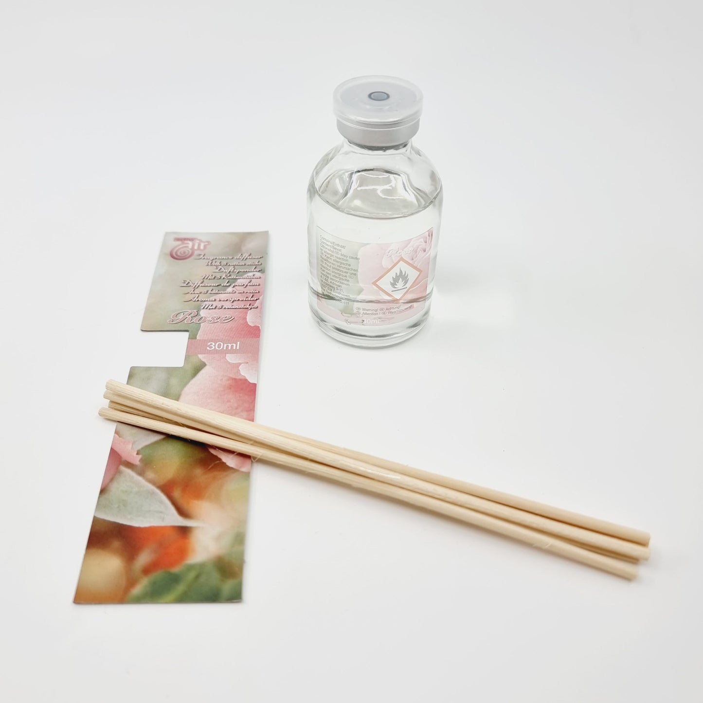 Diffuseur de parfum avec 5 bâtonnets - Rose