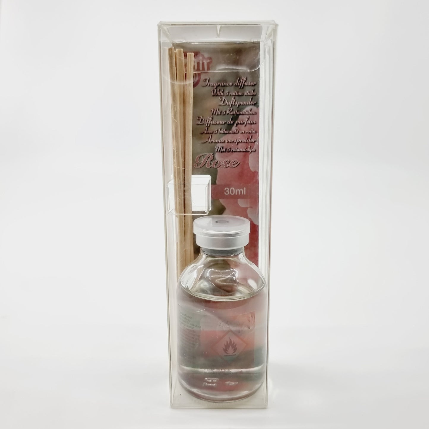 Diffuseur de parfum avec 5 bâtonnets - Rose