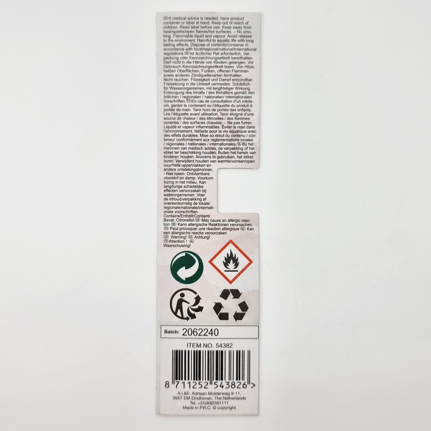 Diffuseur de parfum avec 5 bâtonnets - Rose