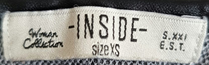 Robe grise chinée à manches longues (SIZE : XS)