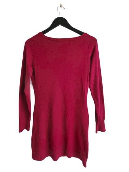 Robe framboise avec zips apparents (SIZE : S)