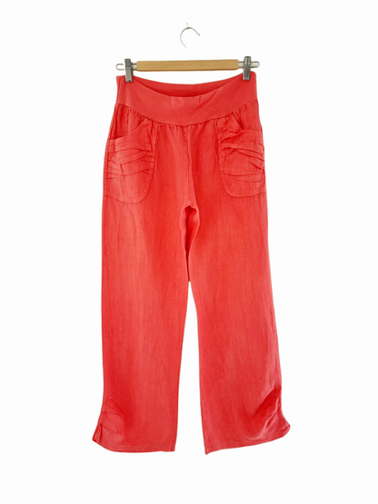 Pantalon large corail (SIZE : L)