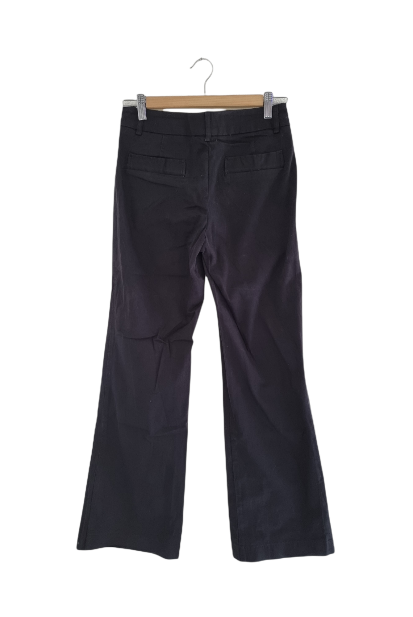 Pantalon large noir en coton (SIZE : F 38)