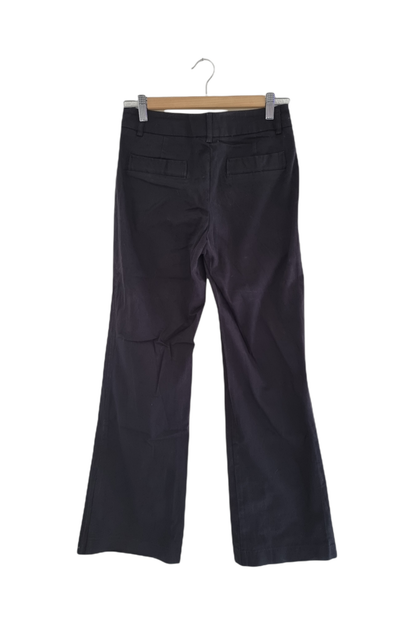 Pantalon large noir en coton (SIZE : F 38)