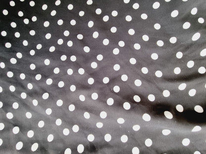 Blouse noire à pois blanc (SIZE : L/XL)