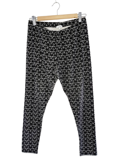 Leggings noir aux motifs blancs (SIZE : L)
