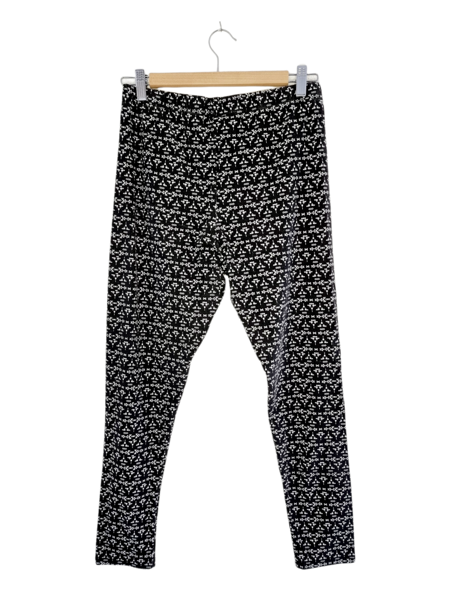 Leggings noir aux motifs blancs (SIZE : L)