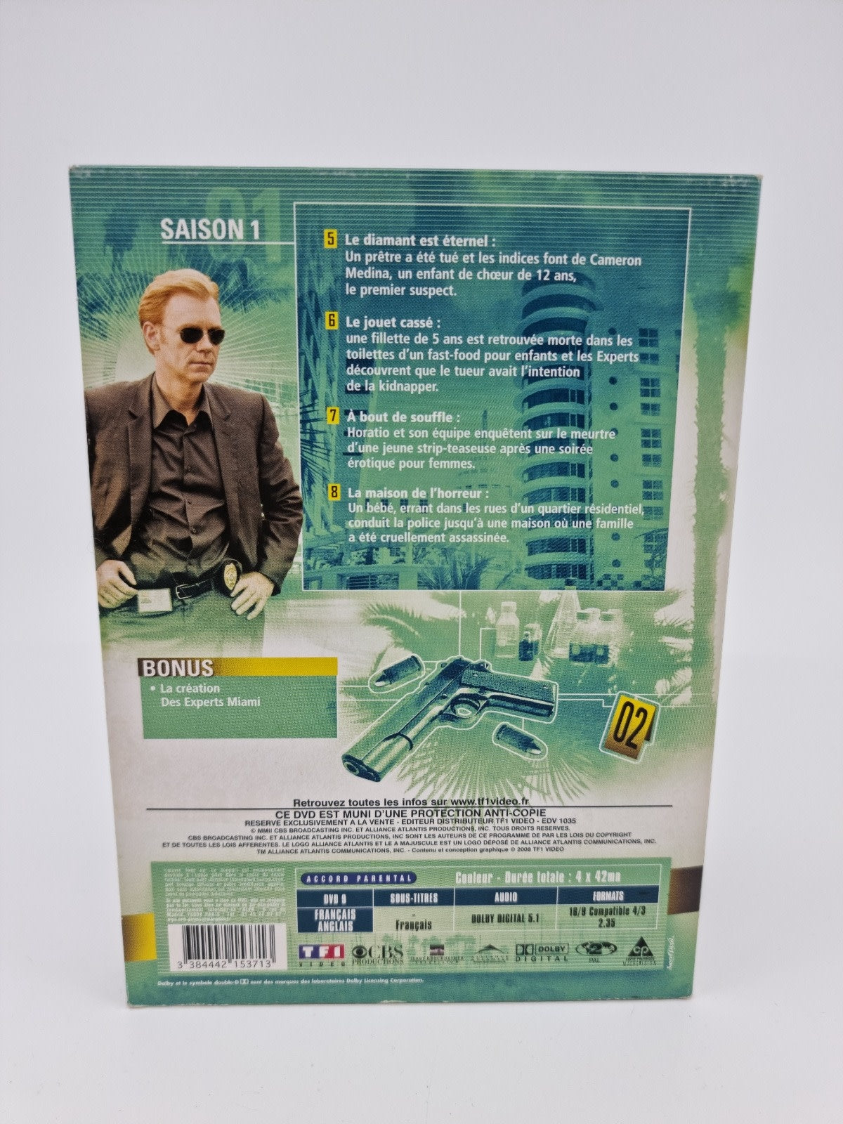 DVD - Série les experts MIAMI – Saison 1 épisodes 1 à 8