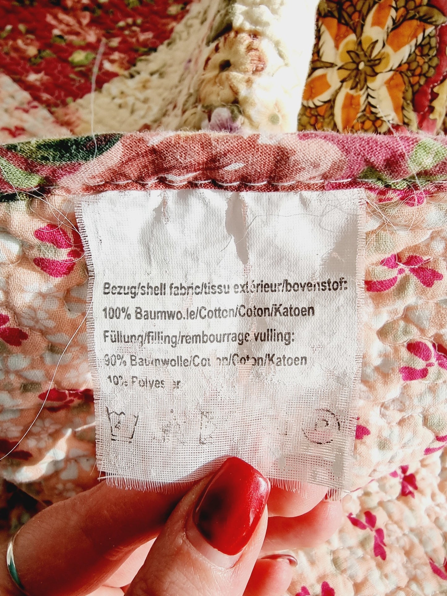 Couvre-lit/couverture patchwork (200 x 150 cm)