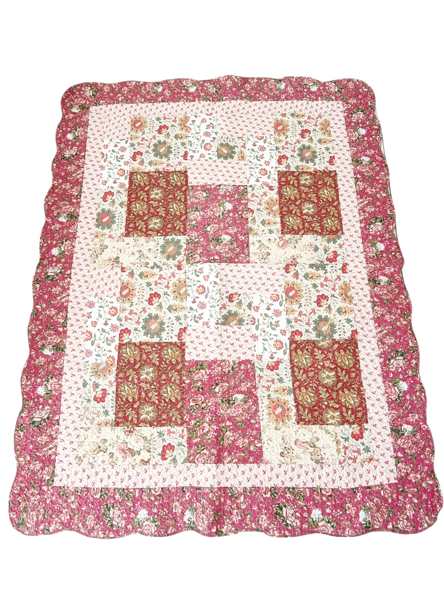 Couvre-lit/couverture patchwork (200 x 150 cm)