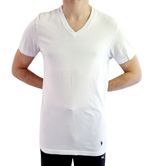 T-shirt blanc Ralph Lauren – classic fit coton (SIZE : S)