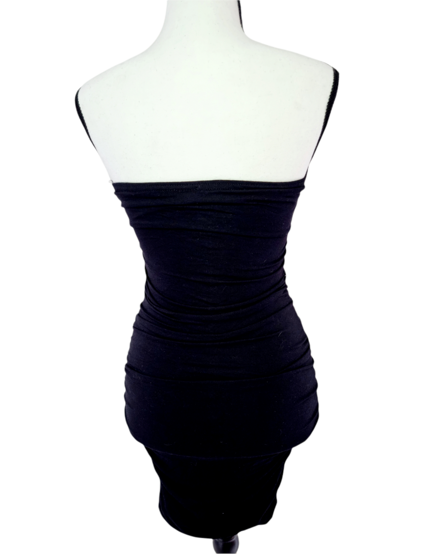 Robe bustier à strass dorés (SIZE : 34)