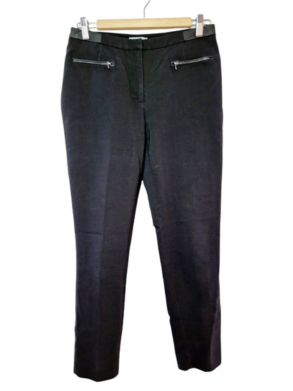 Pantalon business noir avec zips apparents (SIZE : 36)