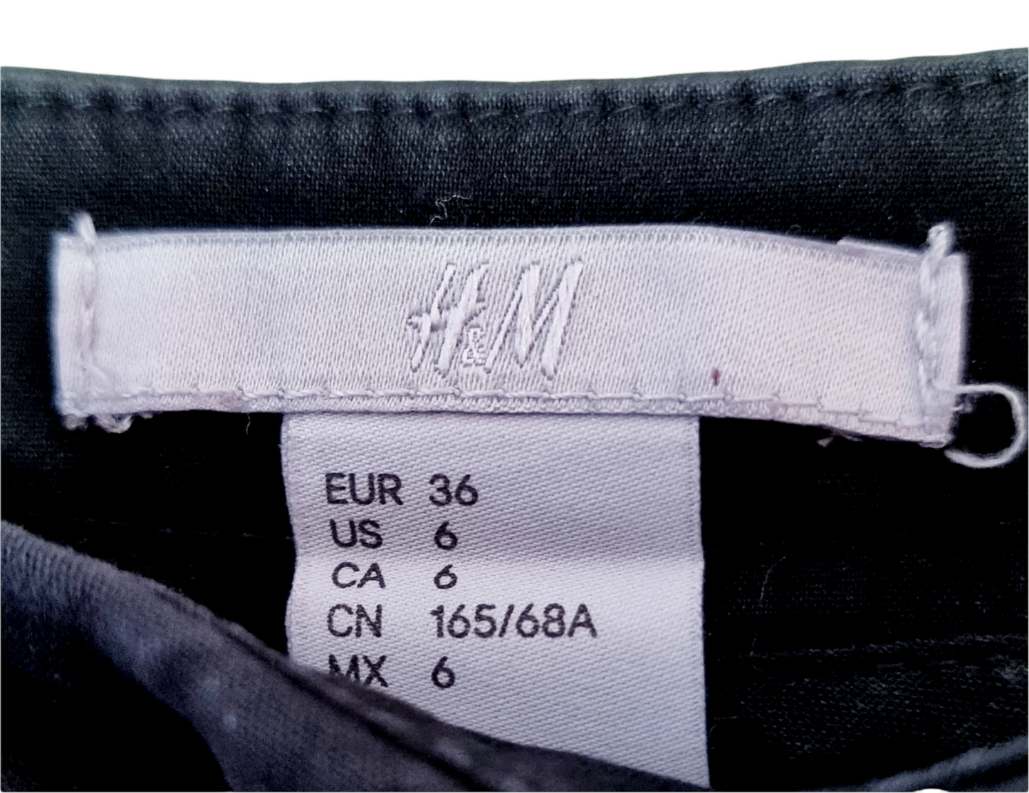 Pantalon business noir avec zips apparents (SIZE : 36)