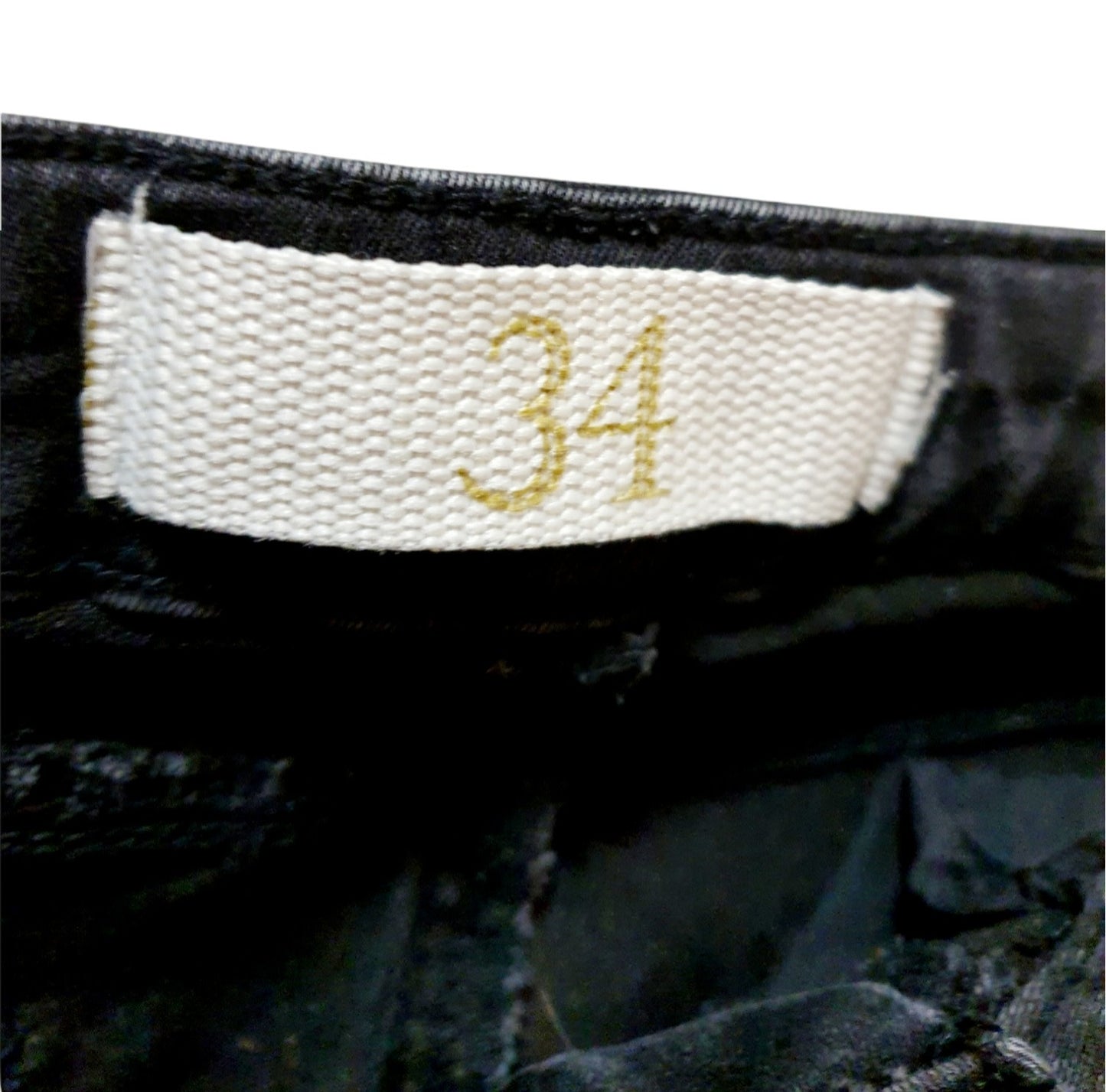 Jeans noir Zara Basic Denim Dept. (SIZE : 34)