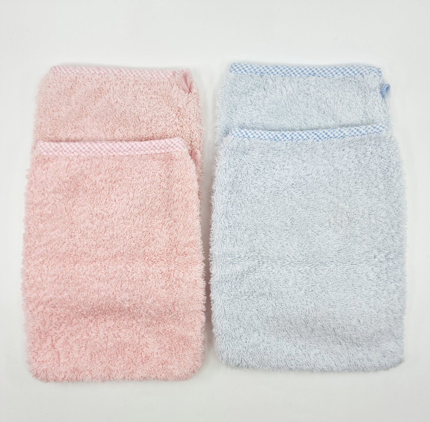 Gant de toilette Disney bleu & rose 20 X 15 cm  (4 pièces)
