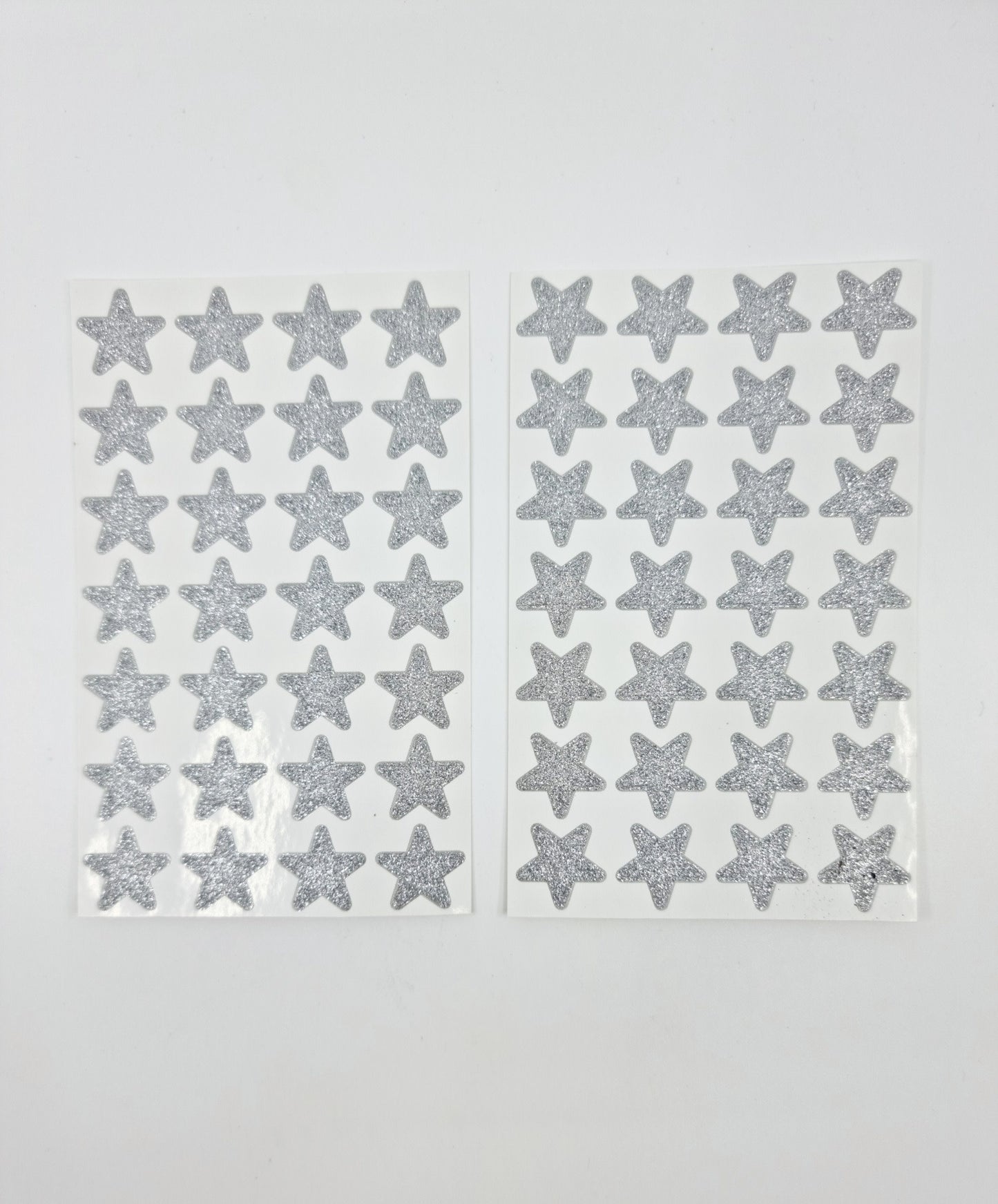 Stickers - étoiles argentées à paillettes