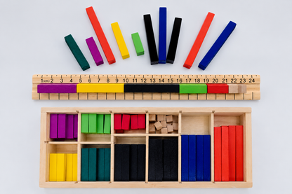 Bâtons de calcul Montessori en bois - Mondo