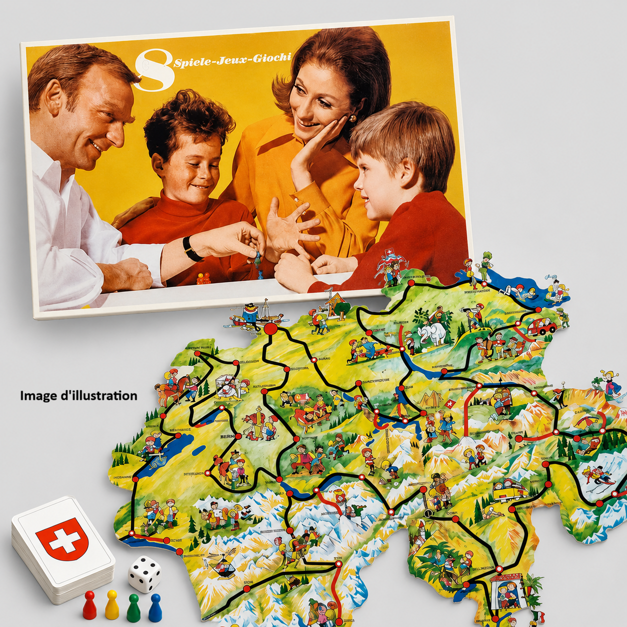 Jeu de société vintage – 8 jeux réunis