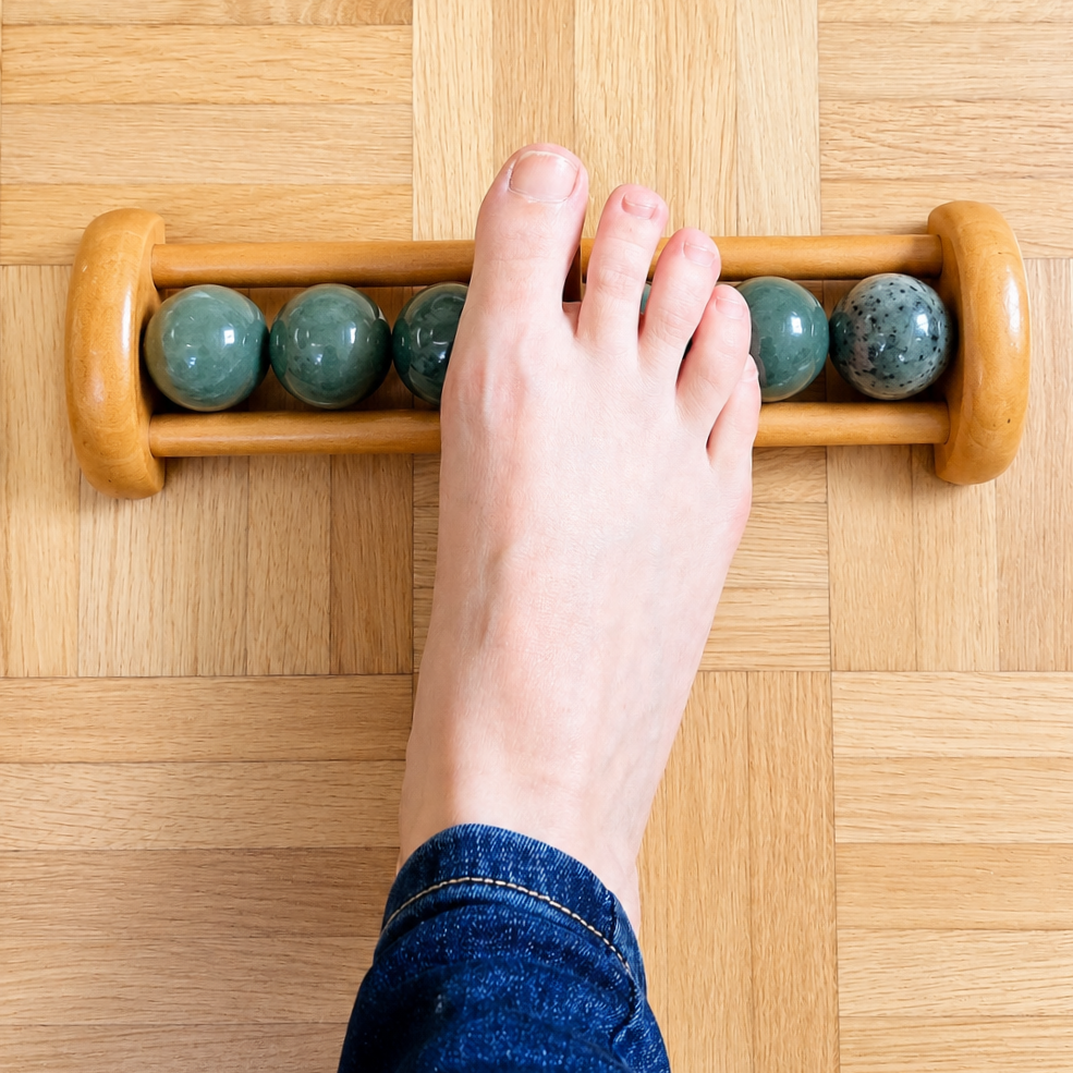 Masseur de pieds en bois - 6 billes