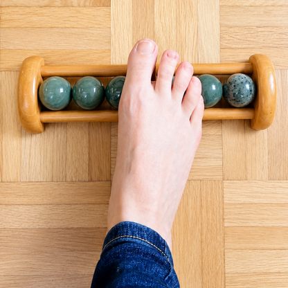 Masseur de pieds en bois - 6 billes