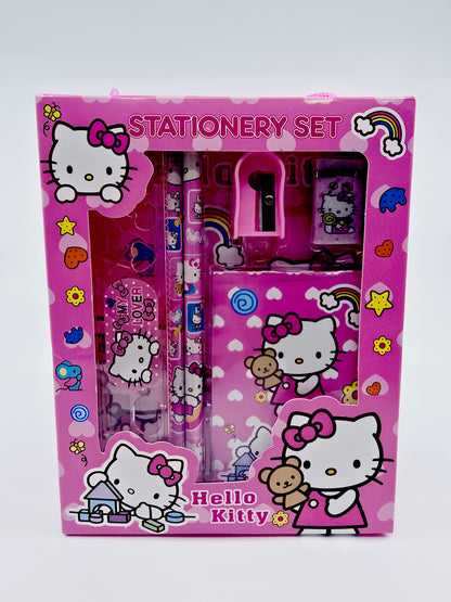 Set de papeterie Hello Kitty (7 pièces)
