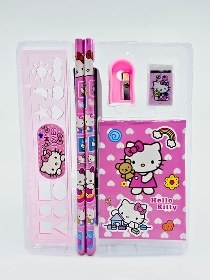 Set de papeterie Hello Kitty (7 pièces)