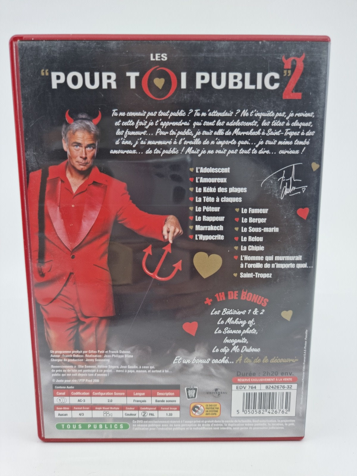 DVD - Franck Dubosc - Pour toi public 2