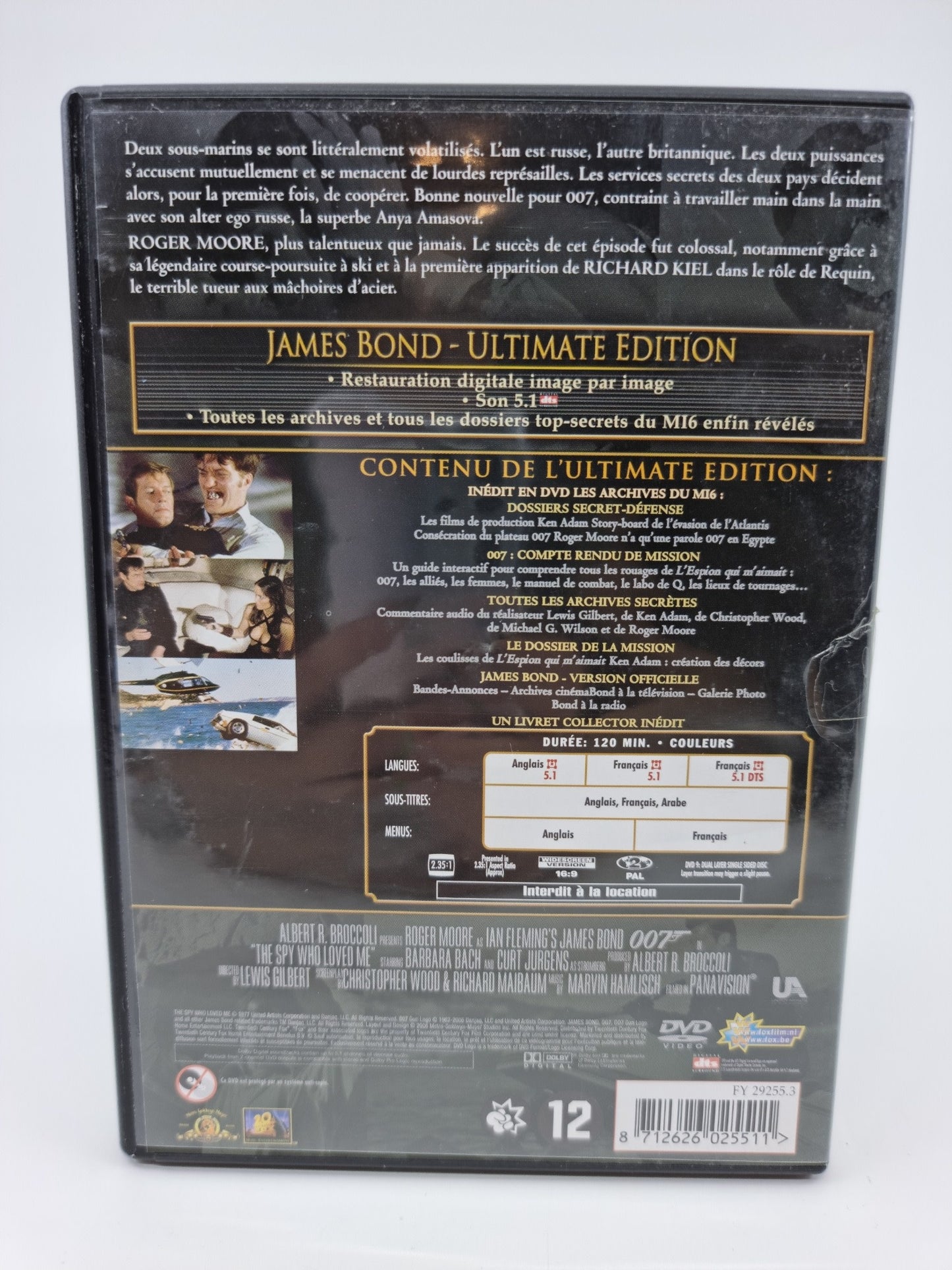 DVD - 007, l’espion qui m’aimait – Ultimate édition 2 DVD