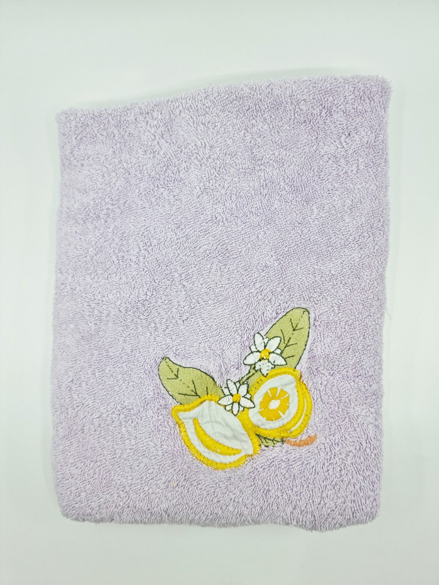 Linge rond motif citron (Ø 60 cm)