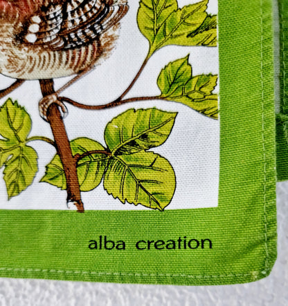 Linge de cuisine - calendrier 2001 oiseaux (60 X 40 cm )