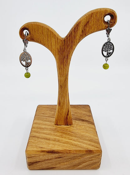 Boucles d'oreilles arbre de vie - Olivine