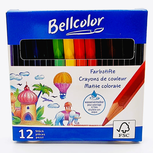 Petits crayons de couleur Bellcolor (12 pièces)