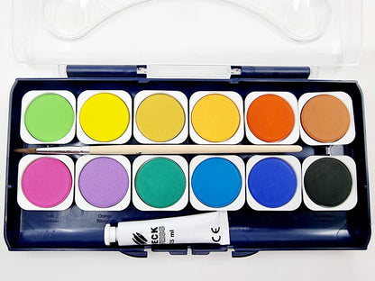 Peinture à l′aquarelle Bellcolor (12 couleurs)