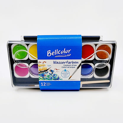 Peinture à l′aquarelle Bellcolor (12 couleurs)