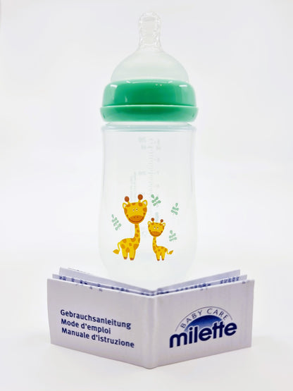 Biberon Milette 260 ml - Girafes (3 à 9 mois)