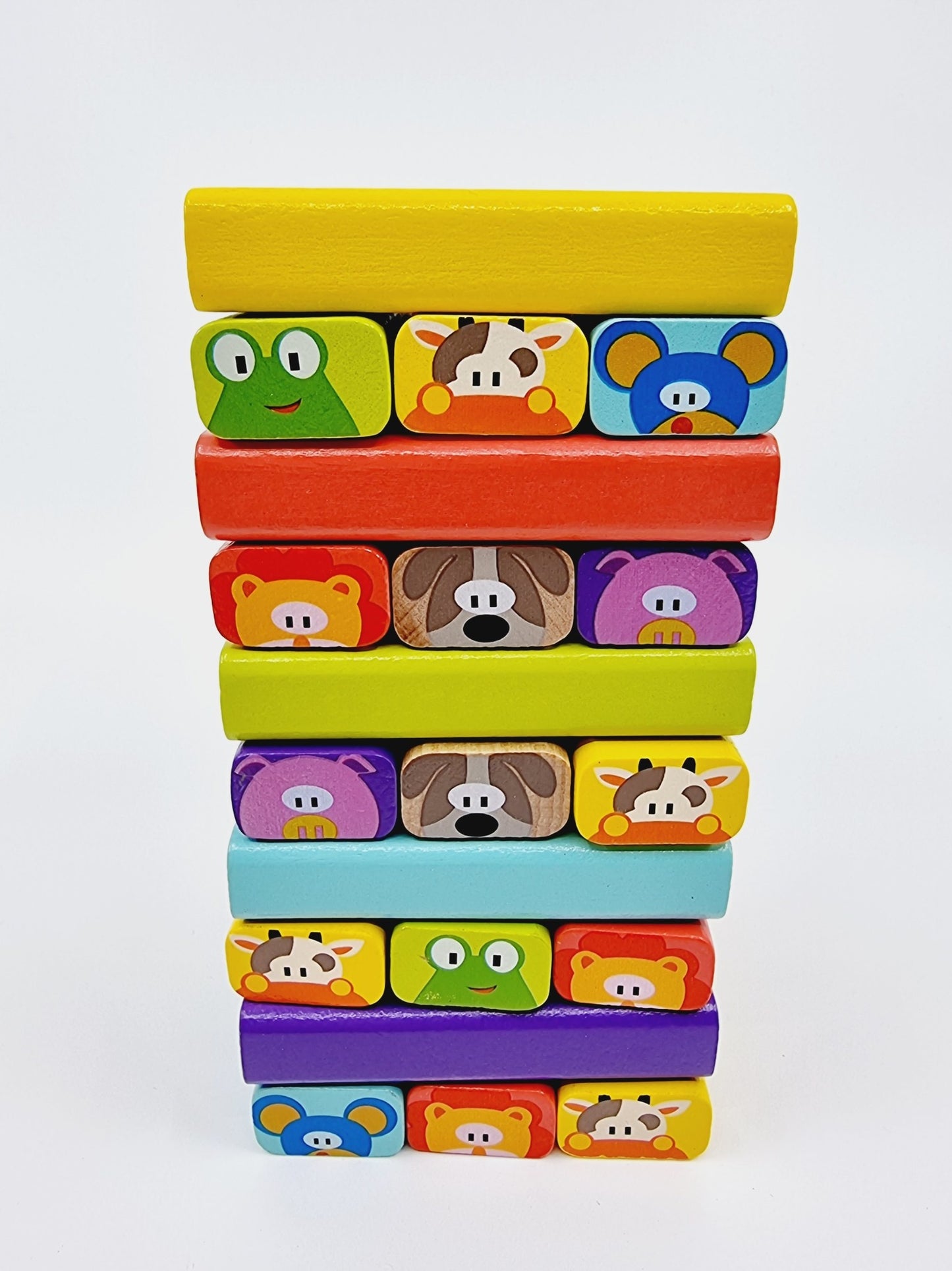 Blocs empilables en bois - Animalitos