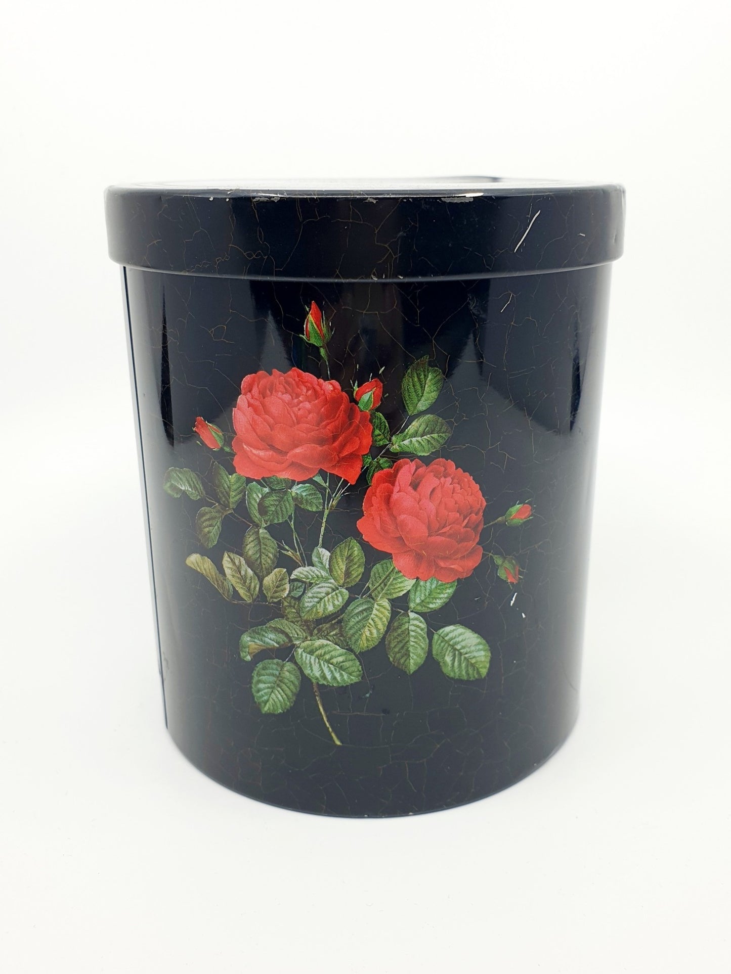 Boîte en métal - roses rouges