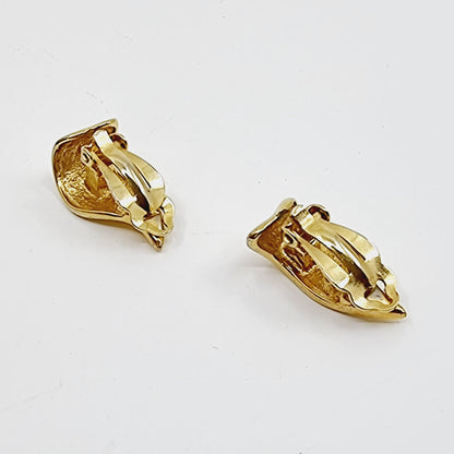 Boucles d'oreilles clips - dorées