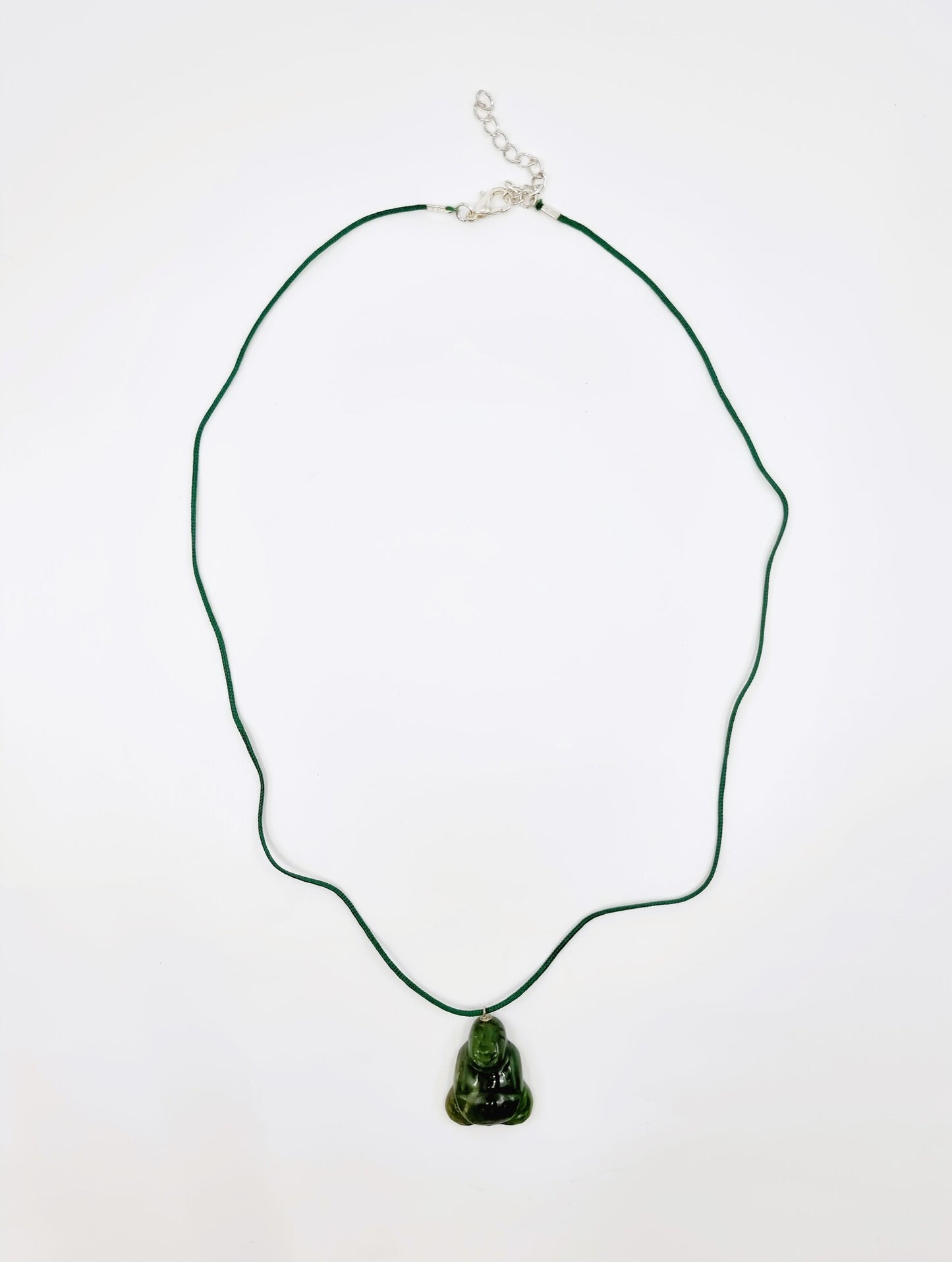 Collier - Bouddha sculpté en jade naturel
