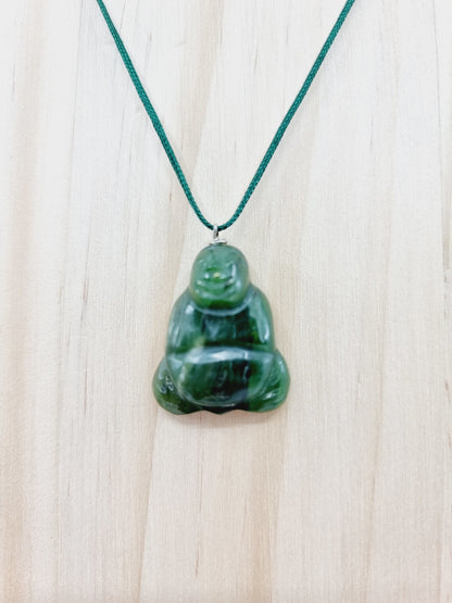 Collier - Bouddha sculpté en jade naturel